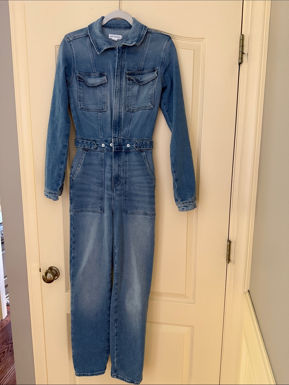 Good American denim jumpsuit XS